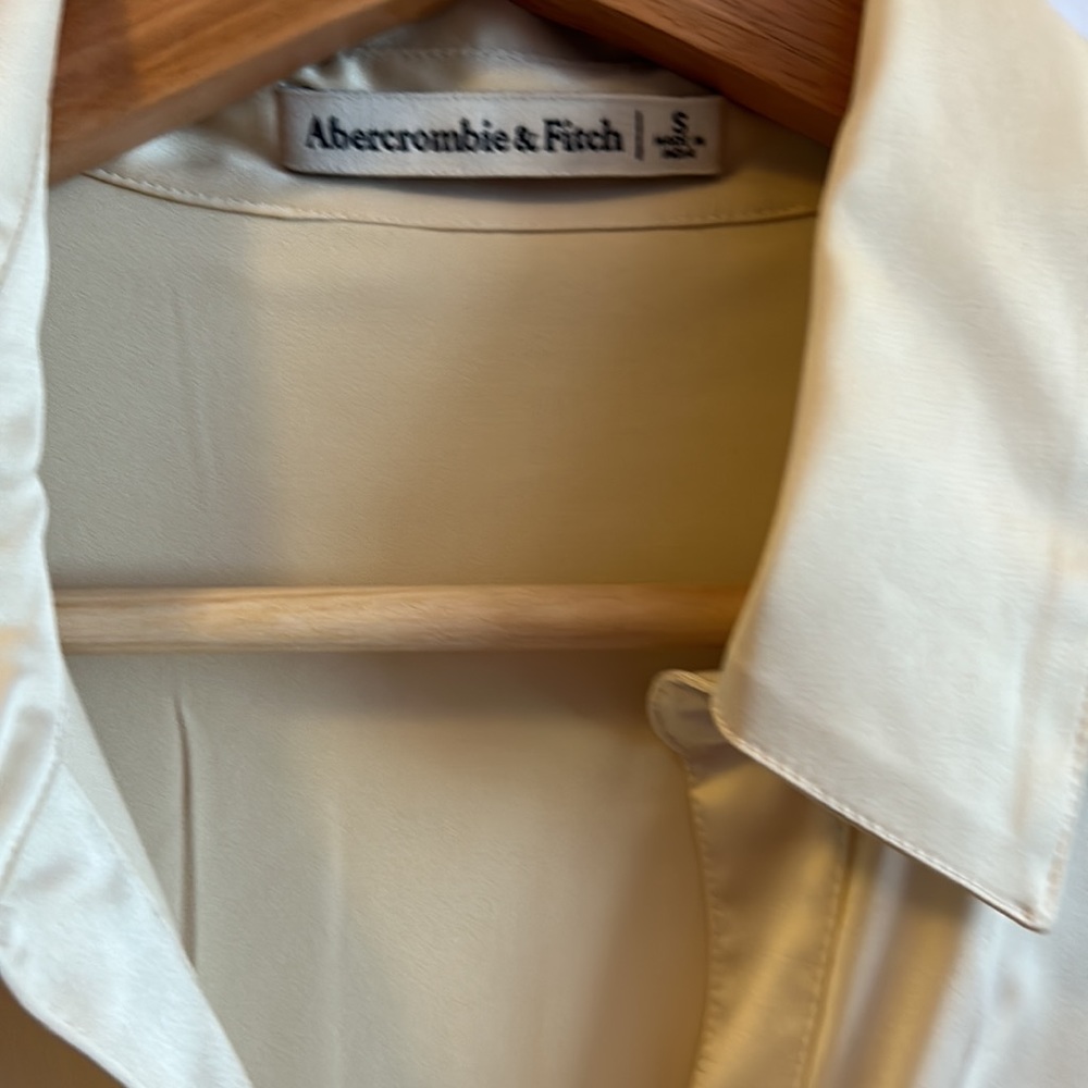 Abercrombie Satin Button Up - image 2